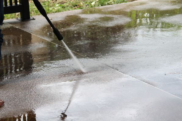 Concrete Deck Cleaning in Lenexa
